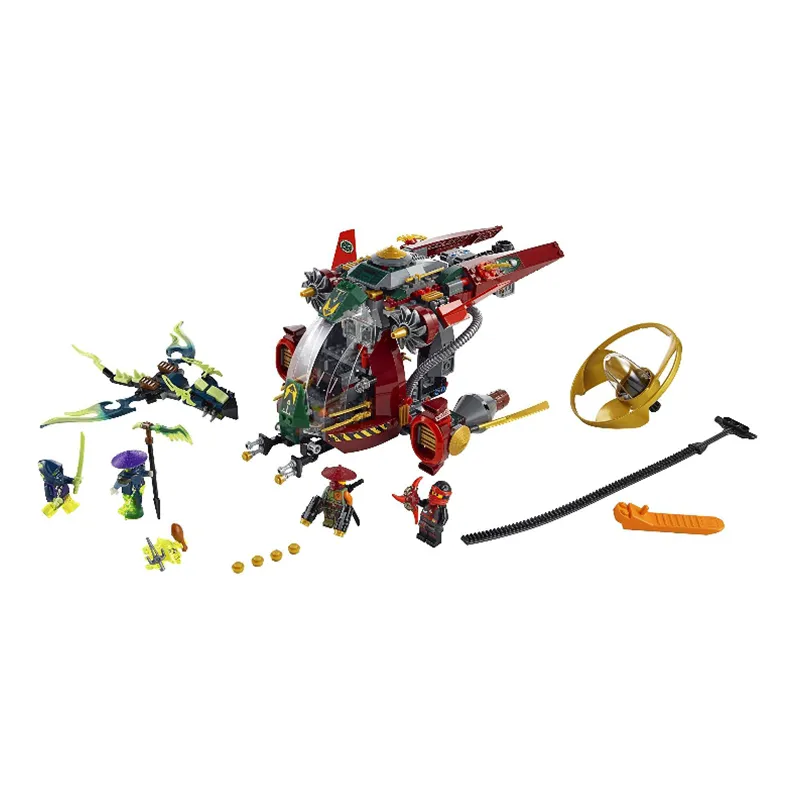LEGO Ninjago Characters Flying Sky Rotation Technique Super War Machine Building Blocks 301 600pcs 70735-1