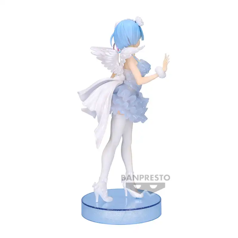 BANPRESTO Re Zero Starting Life In Another World Clear&Dressy Rem, Special Color Bonus Gifts-2