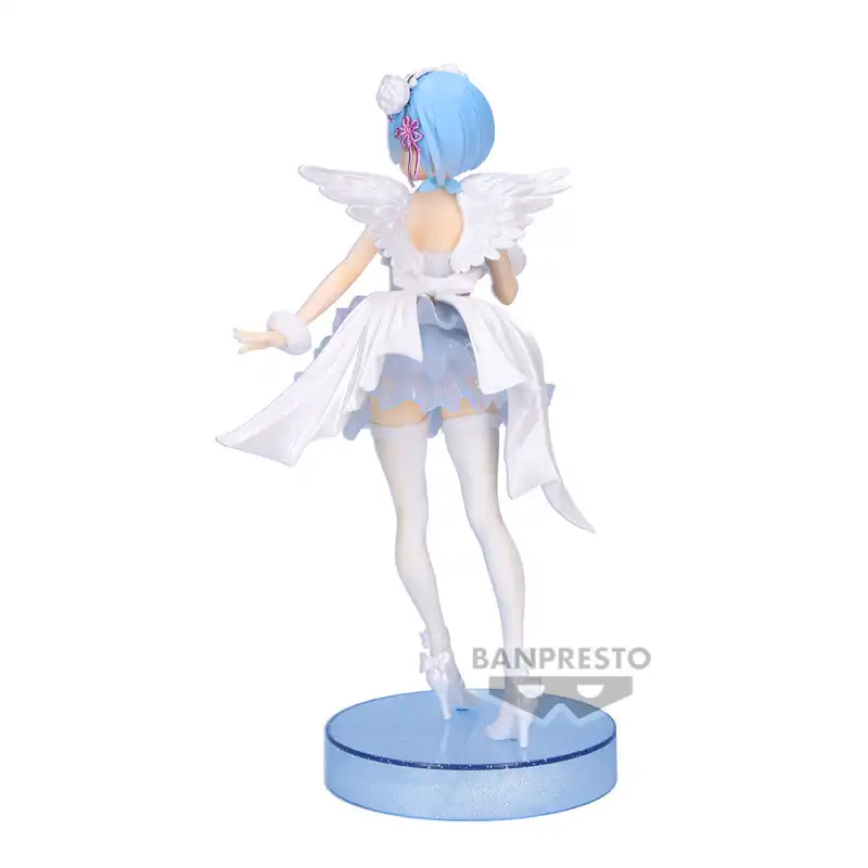 BANPRESTO Re Zero Starting Life In Another World Clear&Dressy Rem, Special Color Bonus Gifts-1