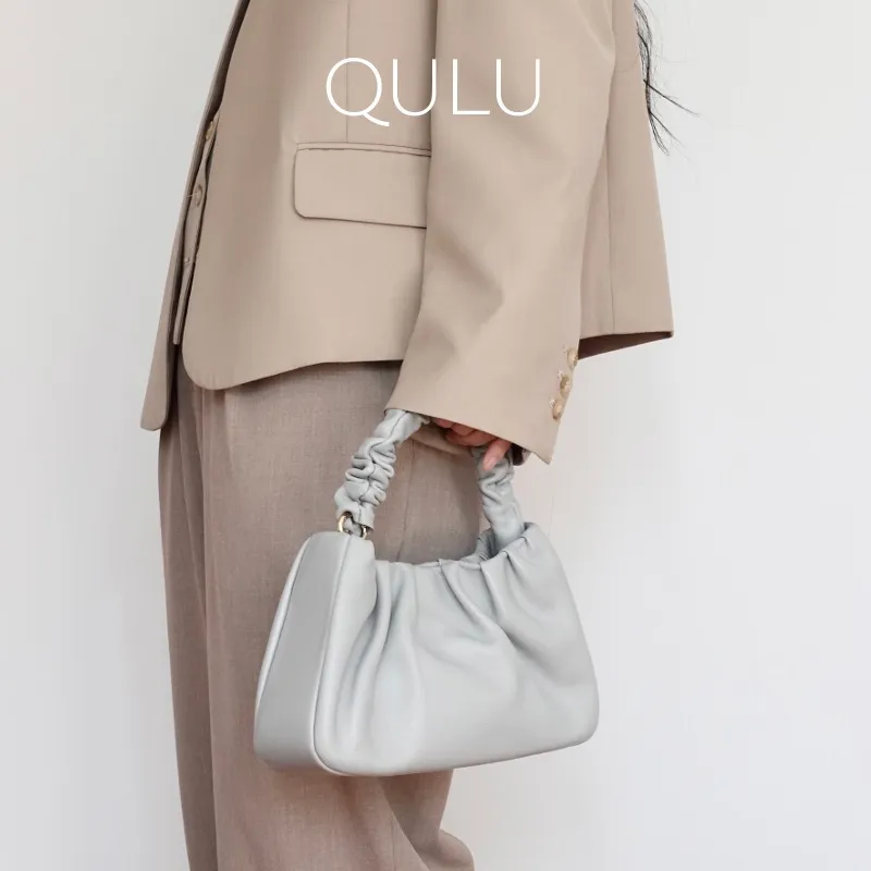 QULU Sheepskin Tofu Bag, Cloud Underarm Handbag, Shoulder Bag Women's Multiple Colors-10