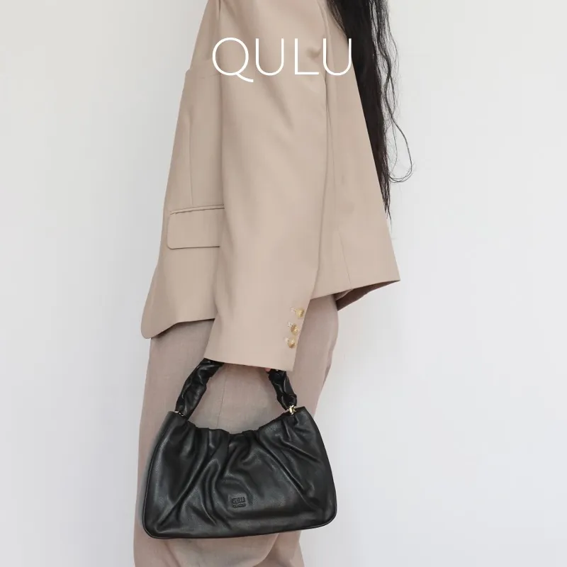 QULU Sheepskin Tofu Bag, Cloud Underarm Handbag, Shoulder Bag Women's Multiple Colors-14