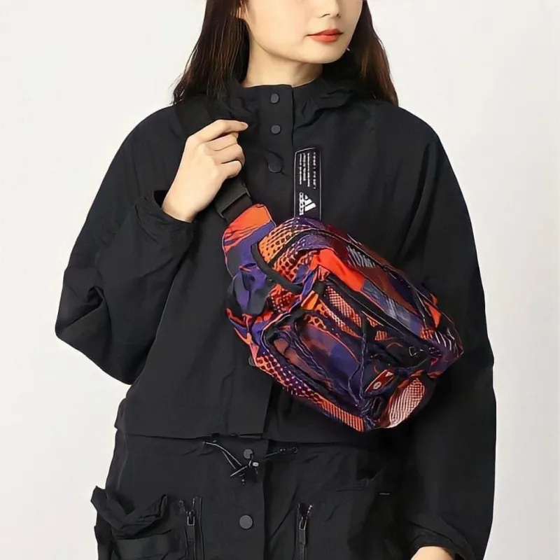 Adidas Polyester Sling Bag Fanny Pack Regular Unisex Multicolor-4