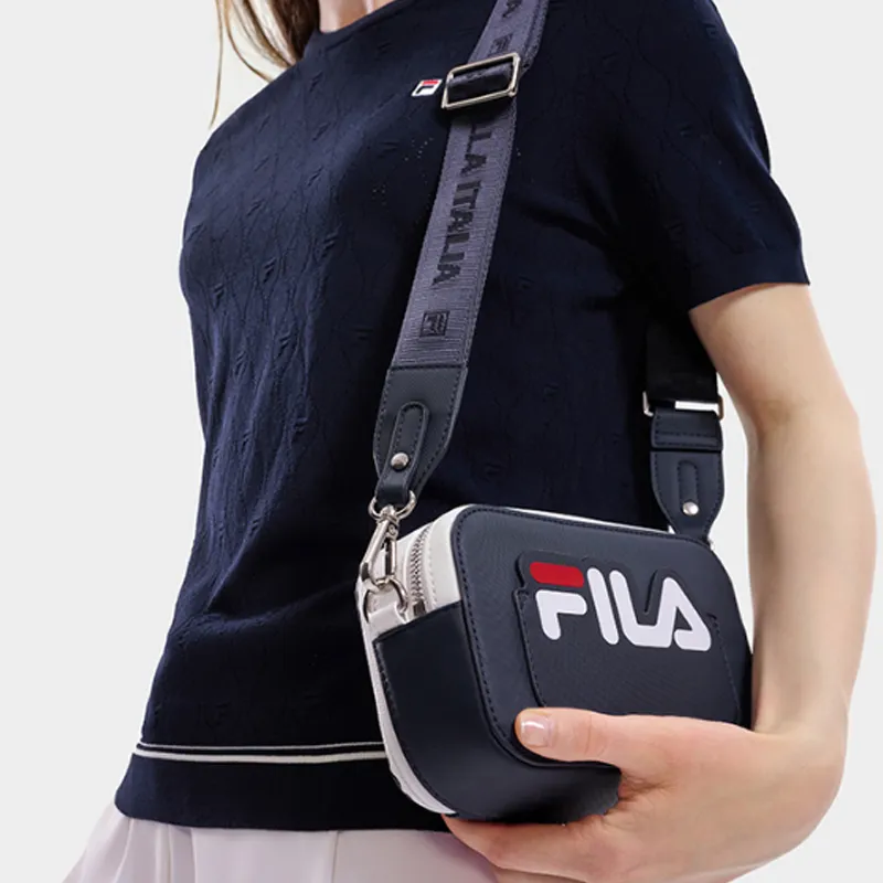 FILA PU Shoulder Bag Trumpets Women's Legend Blue-4