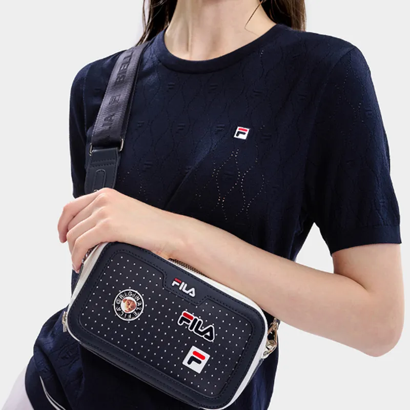 FILA PU Shoulder Bag Trumpets Women's Legend Blue-3