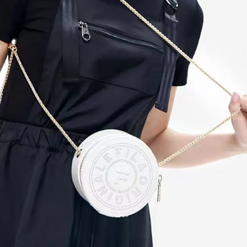FILA Polyurethane Shoulder Bag Mini Women's White-4