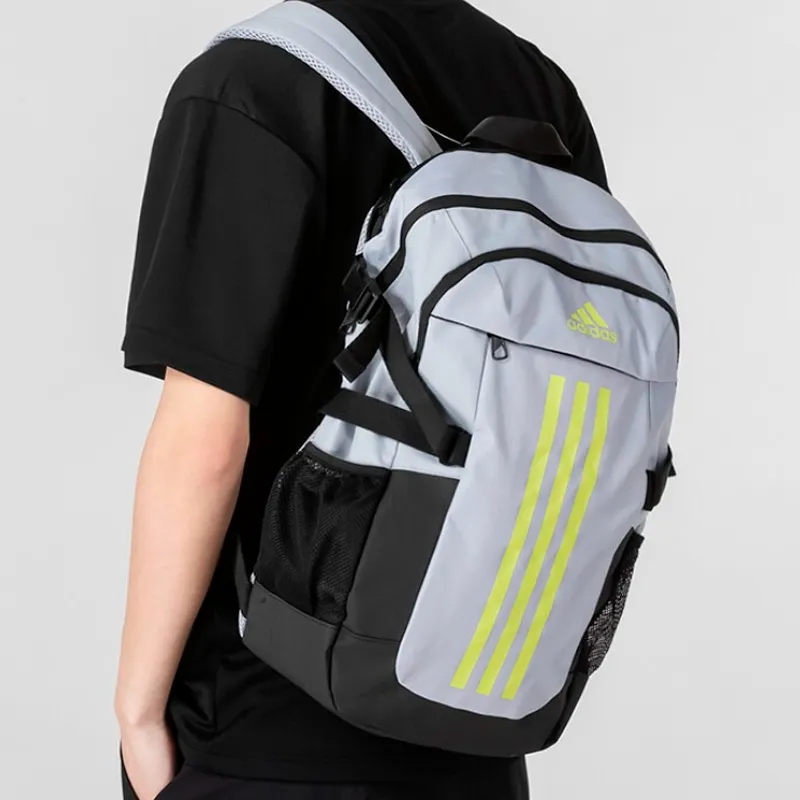 Adidas Recycled Material Polyester Backpack Regular Unisex Light Silver-4