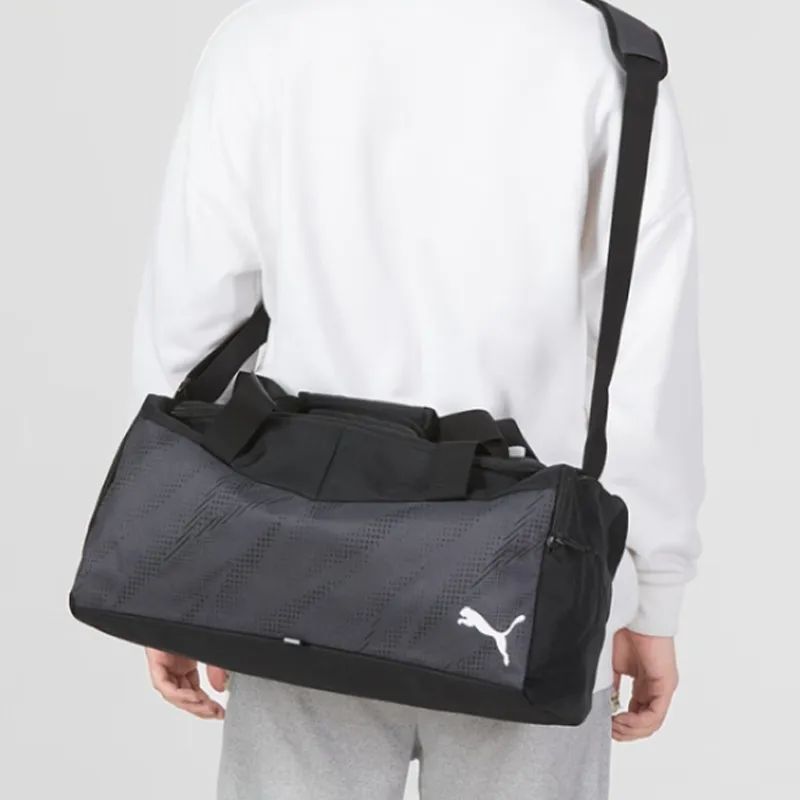 PUMA Fabric Sports Bag Handbag Shoulder Bag Gym Bag Large Size Unisex Black-2