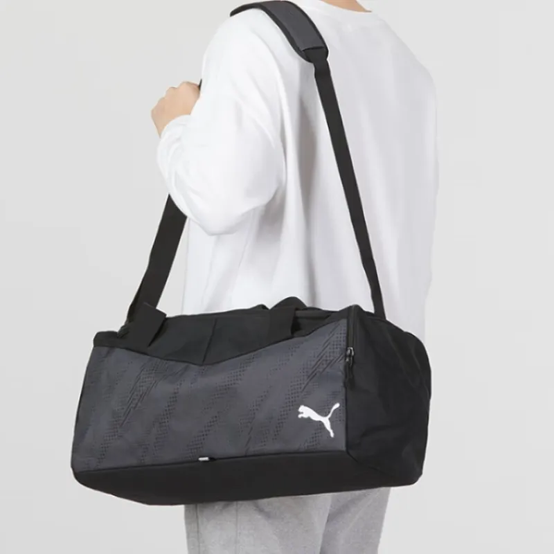PUMA Fabric Sports Bag Handbag Shoulder Bag Gym Bag Large Size Unisex Black-3