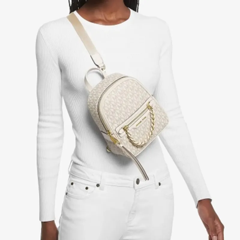 MICHAEL KORS Elliot Polyurethane Backpack Extra Small Women's Beige-3
