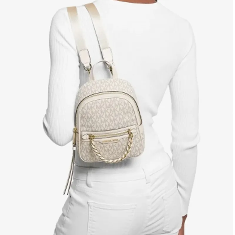 MICHAEL KORS Elliot Polyurethane Backpack Extra Small Women's Beige-4