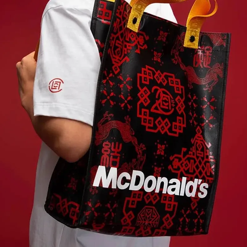 CLOT McDonald's Limited Collaboration Polyester Backpack Regular Unisex Black-4