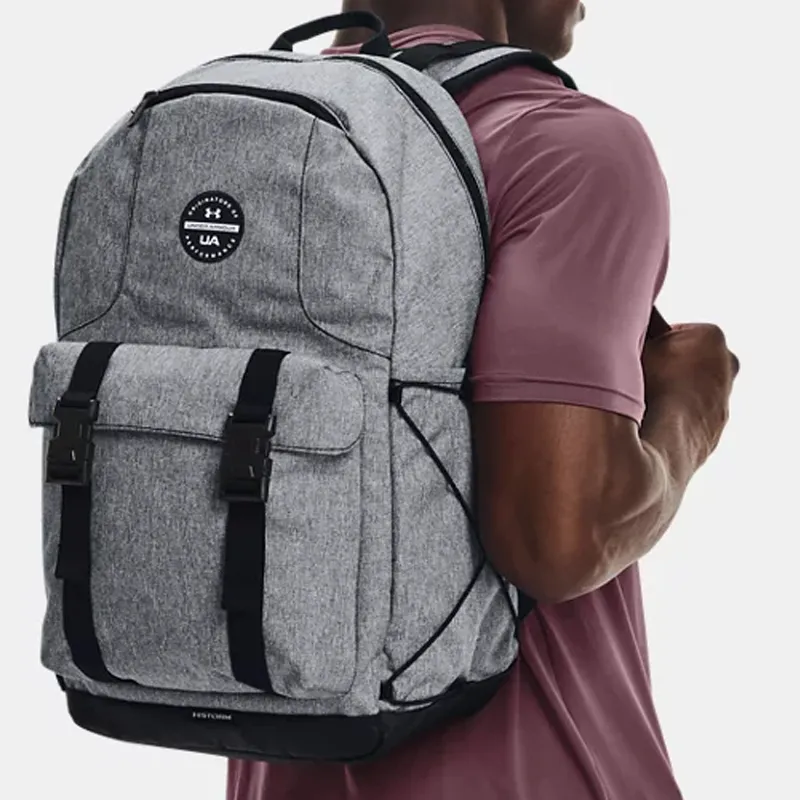 Under Armour Polyester Backpack Regular Unisex Gray-3