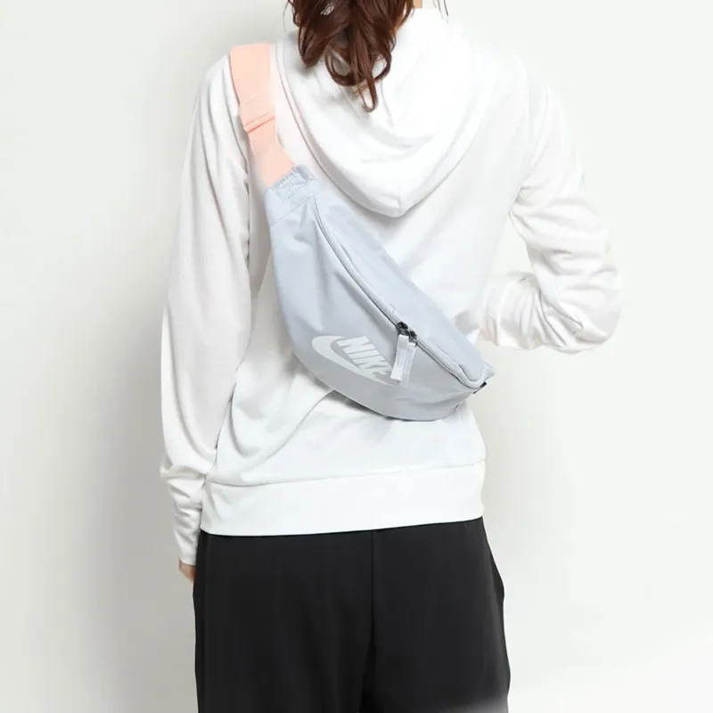 Nike Heritage Polyester Crossbody Bags Fanny Pack Regular Unisex Gray-3