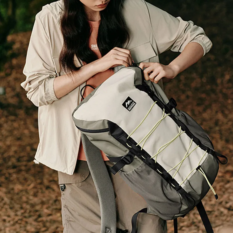 Skechers Fabric Backpack Regular Unisex Ivory White-3