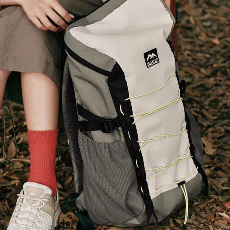 Skechers Fabric Backpack Regular Unisex Ivory White-4