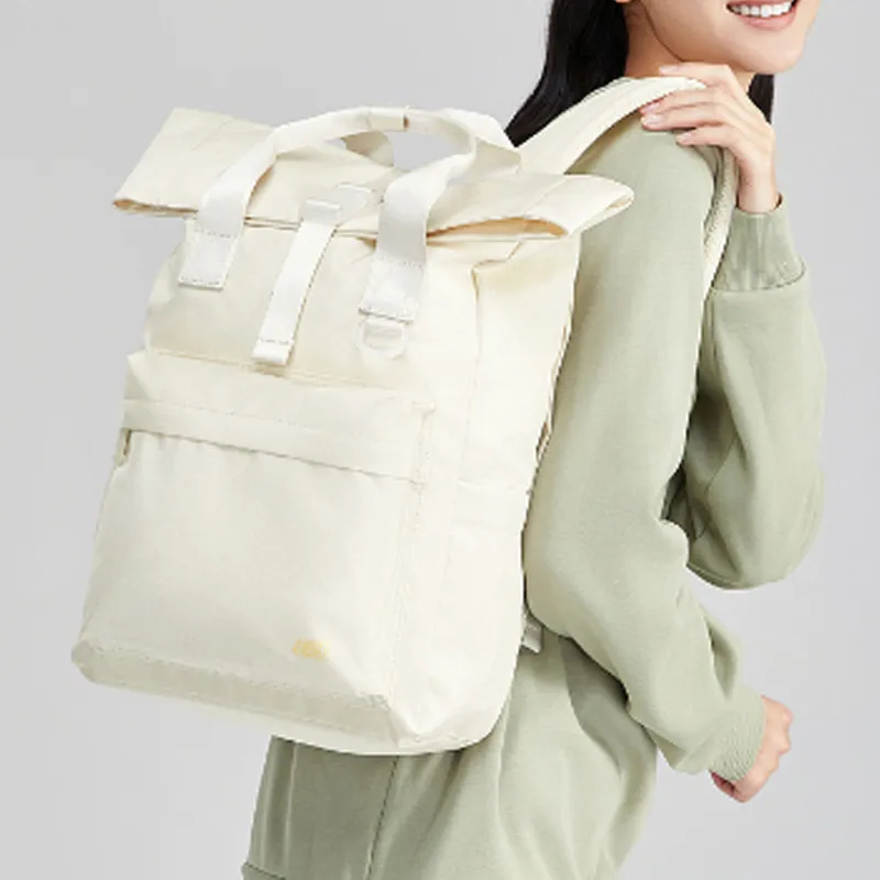 Skechers Fabric Backpack Regular Unisex Cream Dark Beige-5