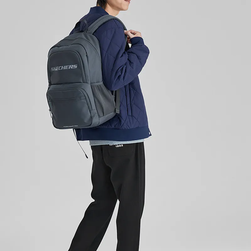 Skechers Fabric Backpack Regular Unisex Odyssey Gray-4