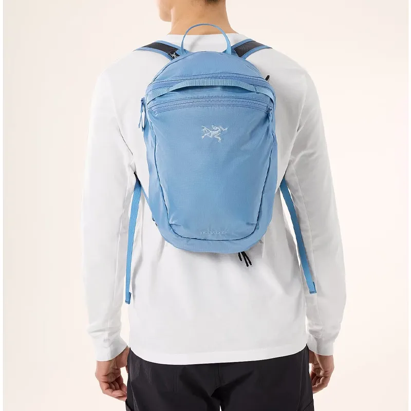 Arcteryx Nylon Outdoor Hiking Bag Backpack Unisex Washed Stone Blue-3