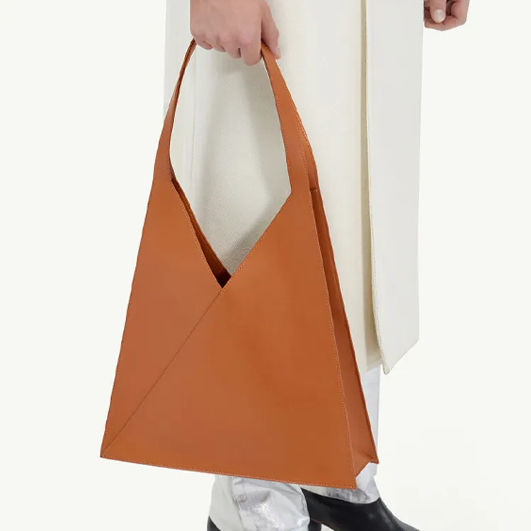 Maison Margiela Cow Leather Tote Bag, Shopping Bag, Shoulder Bag, Handbag Women's Brown-4