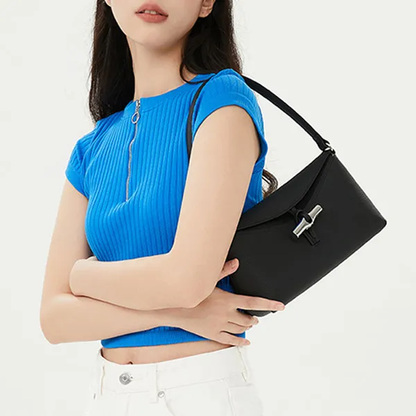 LONGCHAMP Small Roseau Leather Shoulder Bag-5