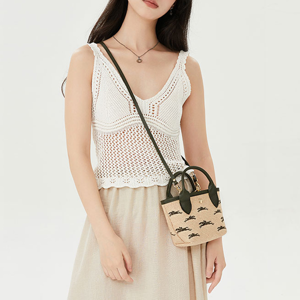 【Longchamp】Re-Play Leather クロスボディポシェット☆３色 LONGCHAMP Le Pliage Re-play Handbags Carrot - POIZON