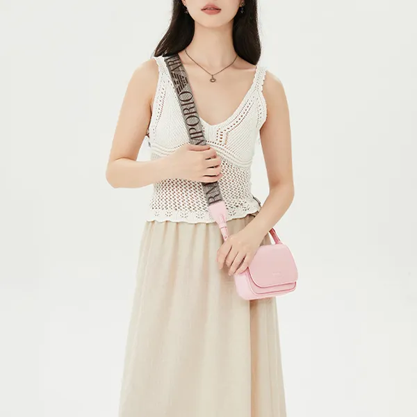 EMPORIO ARMANI MyEA Polyurethane Crossbody Bag Shoulder Bag Women's Pink-5