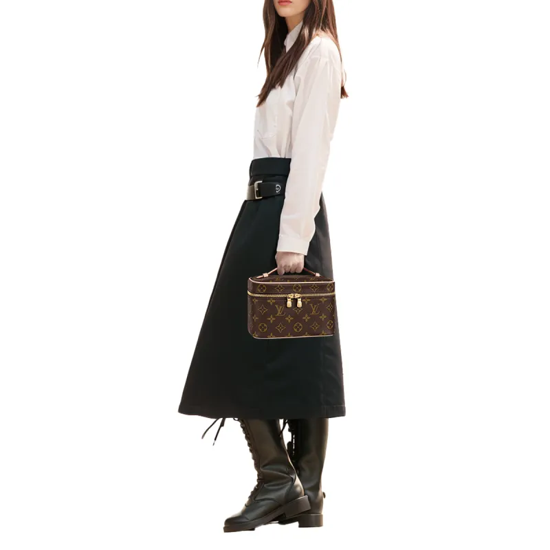 LOUIS VUITTON Nice Beauty Case Monogram Mini Brown-5