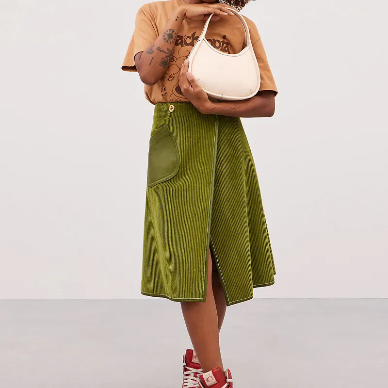 Coachtopia Ergo Leather Patchwork With Recycled Leather Shoulder Bag, Handbag, Shoulder Bag Medium Size Women's Ecru-4