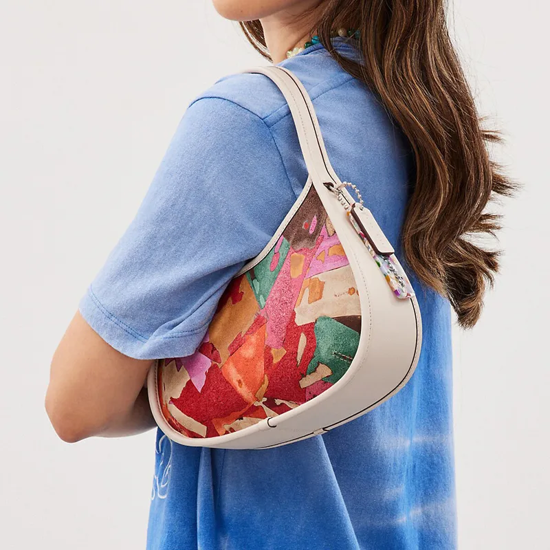 COACH Ergo Leather Shoulder Bag, Handbag, Shoulder Bag Women's Multicolor-4