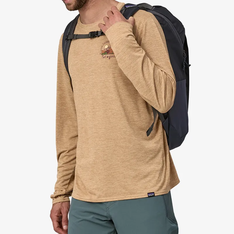 Patagonia Recycled Polyester Backpack Men's Invisible Burning Blue-4