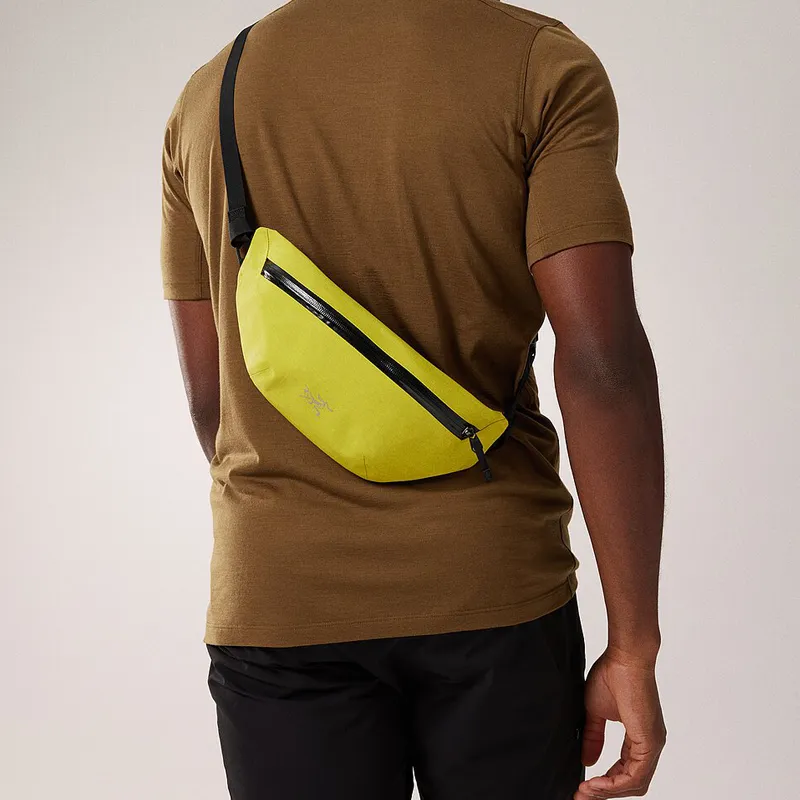 Arcteryx Nylon One Shoulder Crossbody Fanny Pack Regular Unisex Rock Green-5