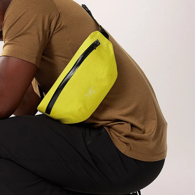 Arcteryx Nylon One Shoulder Crossbody Fanny Pack Regular Unisex Rock Green-2
