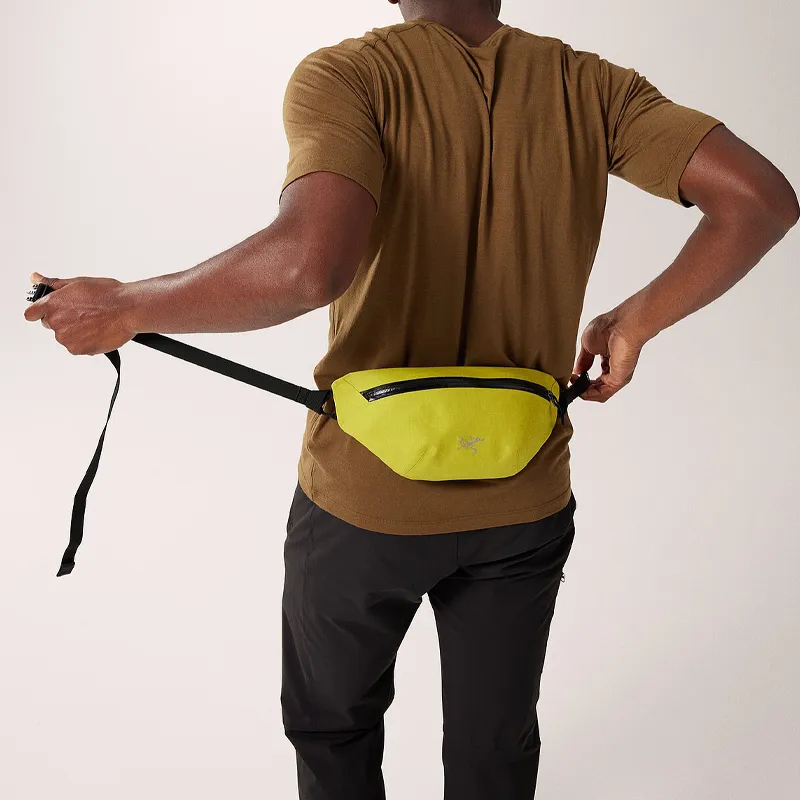 Arcteryx Nylon One Shoulder Crossbody Fanny Pack Regular Unisex Rock Green-3
