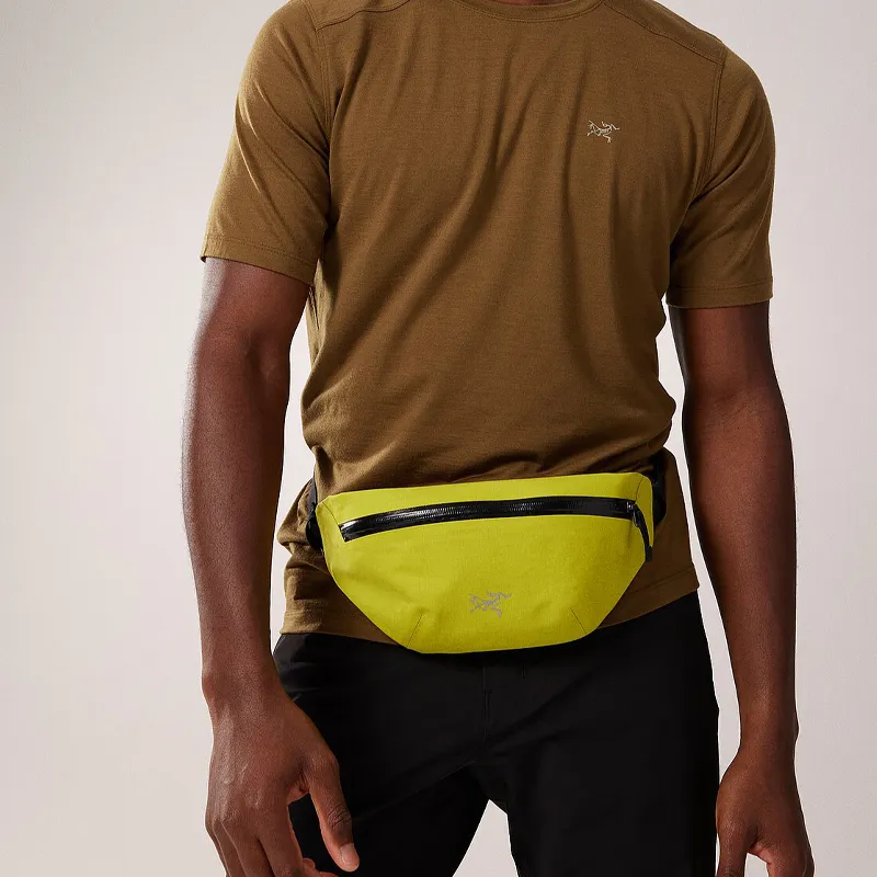 Arcteryx Nylon One Shoulder Crossbody Fanny Pack Regular Unisex Rock Green-6