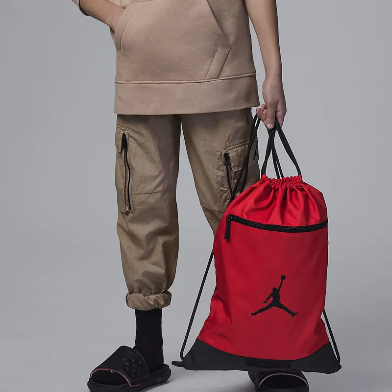 Jordan Polyester Gym Bag Trumpets Unisex Red-3
