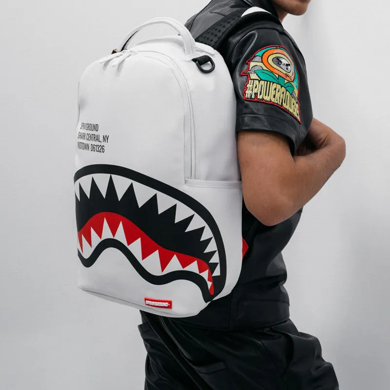 SPRAYGROUND Artificial Leather Backpack Unisex White-5