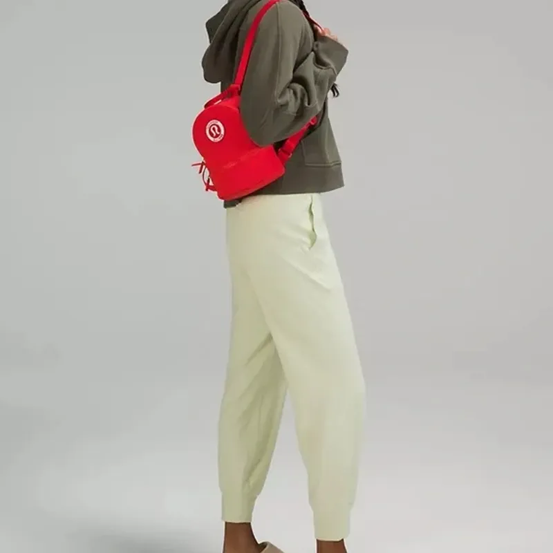 Lululemon Nylon Fabric Backpack Unisex Love Red-4
