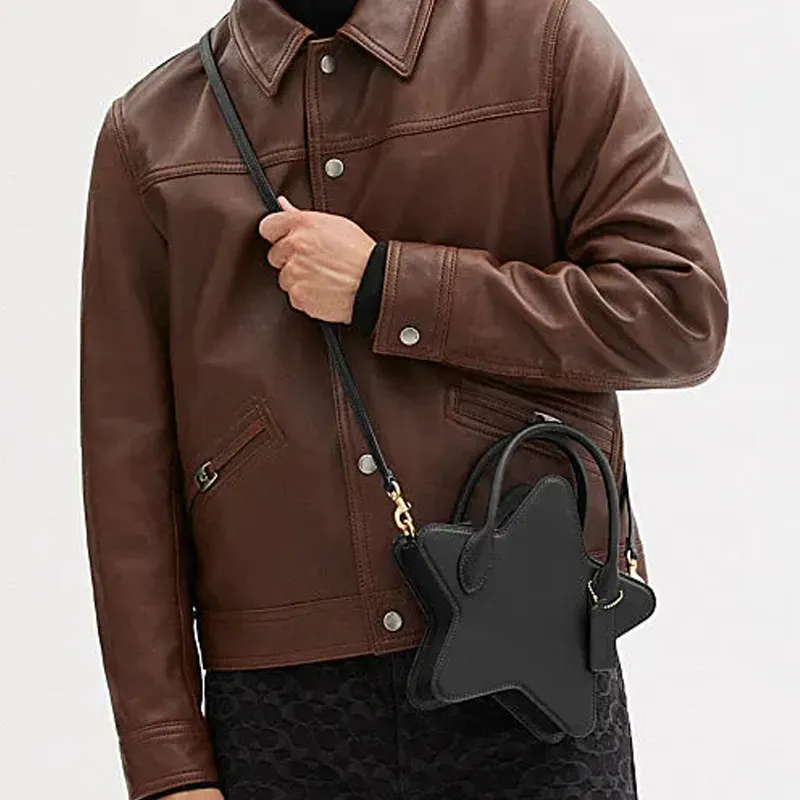 COACH Cow Leather Shoulder Bag, Crossbody Bag, Handbag Mini Women's Black-3