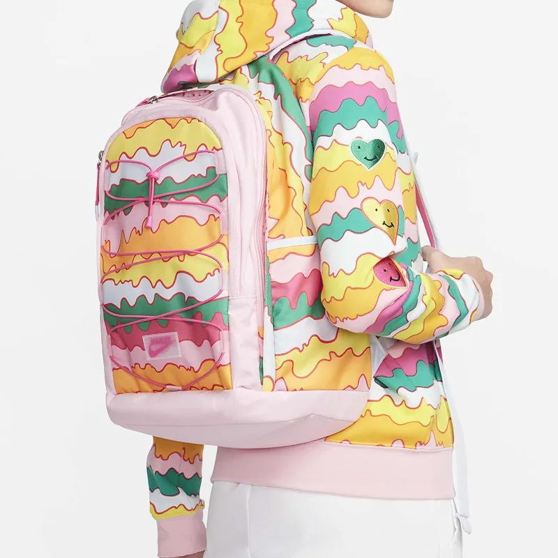 Nike Doernbecher Freestyle Hailey Collaboration Polyester Backpack Women's Medium Soft Pink/Light Blue/Bright Pink-6