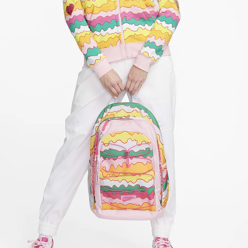 Nike Doernbecher Freestyle Hailey Collaboration Polyester Backpack Women's Medium Soft Pink/Light Blue/Bright Pink-5