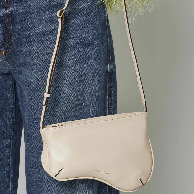 Manu Atelier Mini Curve Zipped Shoulder Bag-4