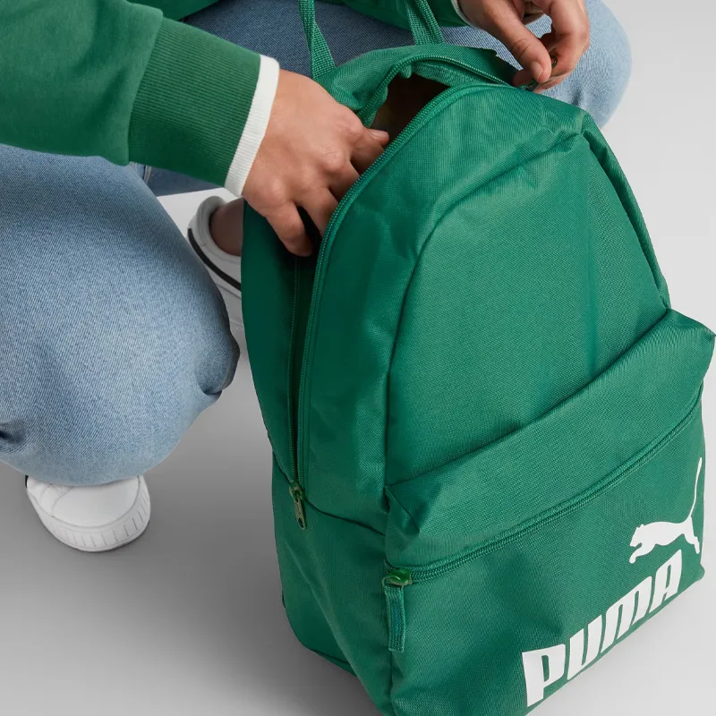 PUMA Polyester Backpack Unisex Dark Green-2