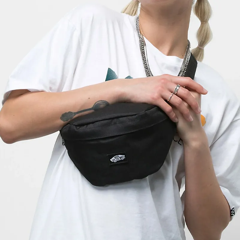 Vans Polyester Sling Bags One Shoulder Crossbody Fanny Pack Regular Women's Pure Black-4