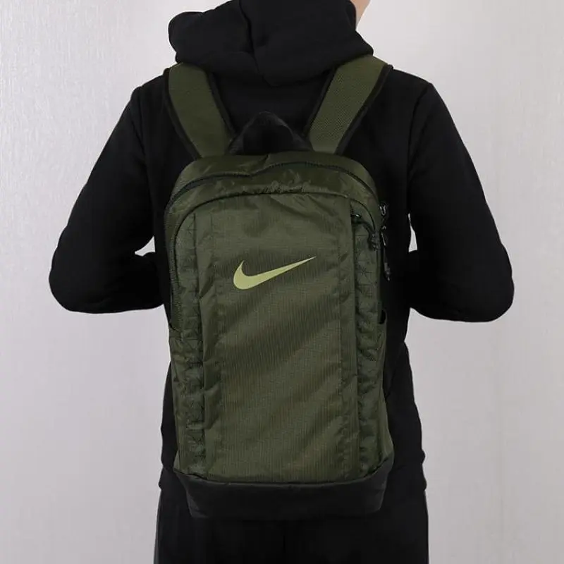 Nike Polyester Backpack Regular Unisex Army Green-3