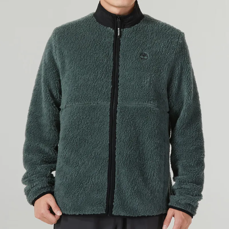 Timberland Velvet Jackets Men Dark Green-2