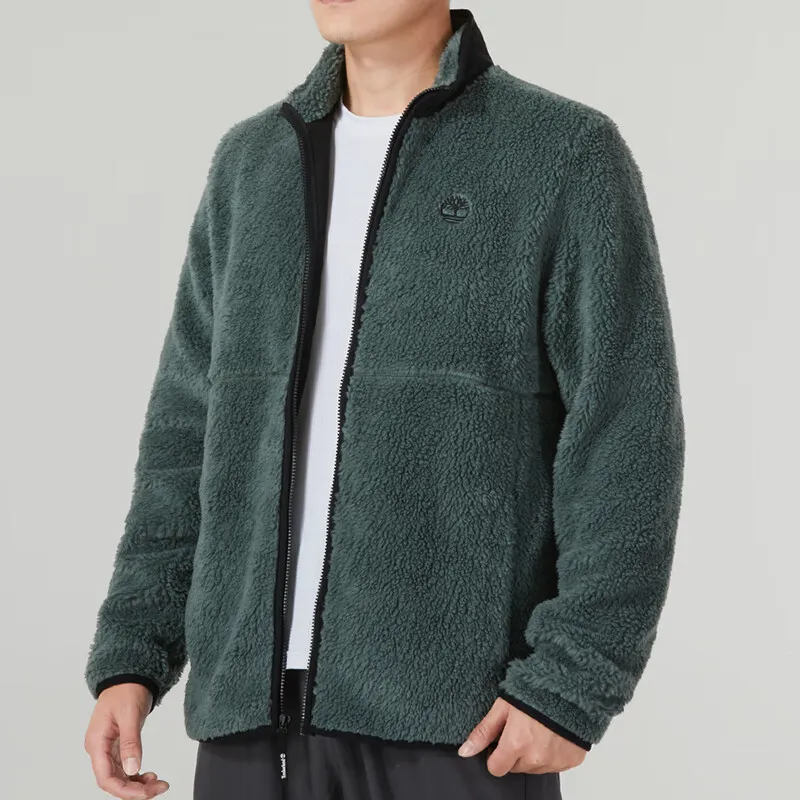 Timberland Velvet Jackets Men Dark Green-4