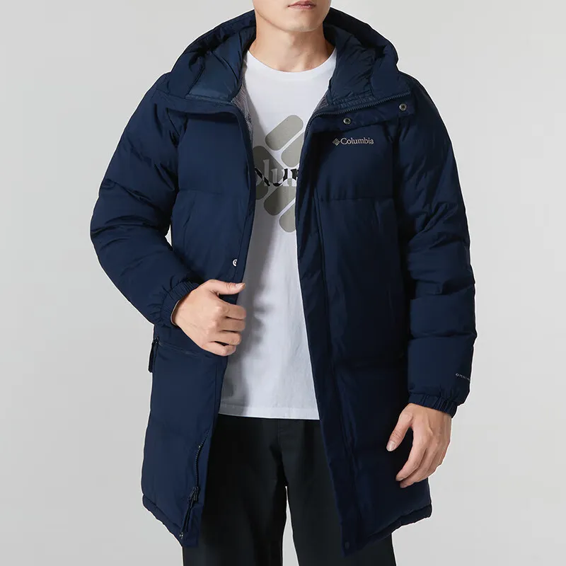 Columbia City Outdoor Collection Down Jacket Men's Navy Blue-3