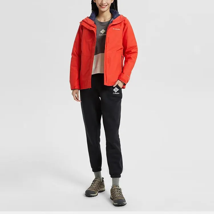 Columbia Waterproof, Windproof, Abrasion Resistant, Thermal Windbreaker Jacket Women's Red-1