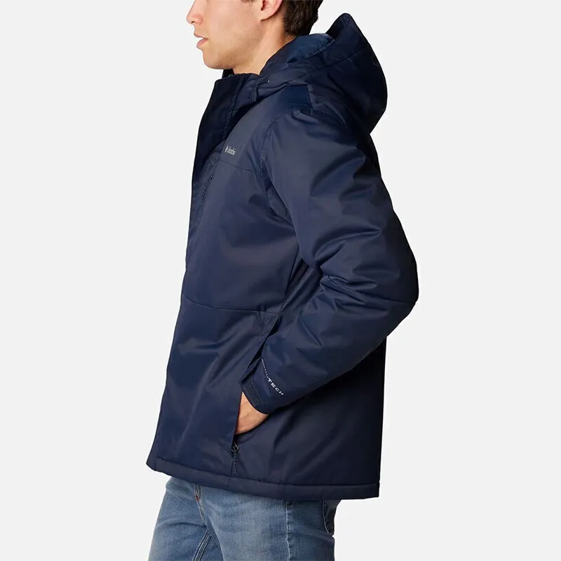 Columbia Puffer Jackets Men Navy Blue-3