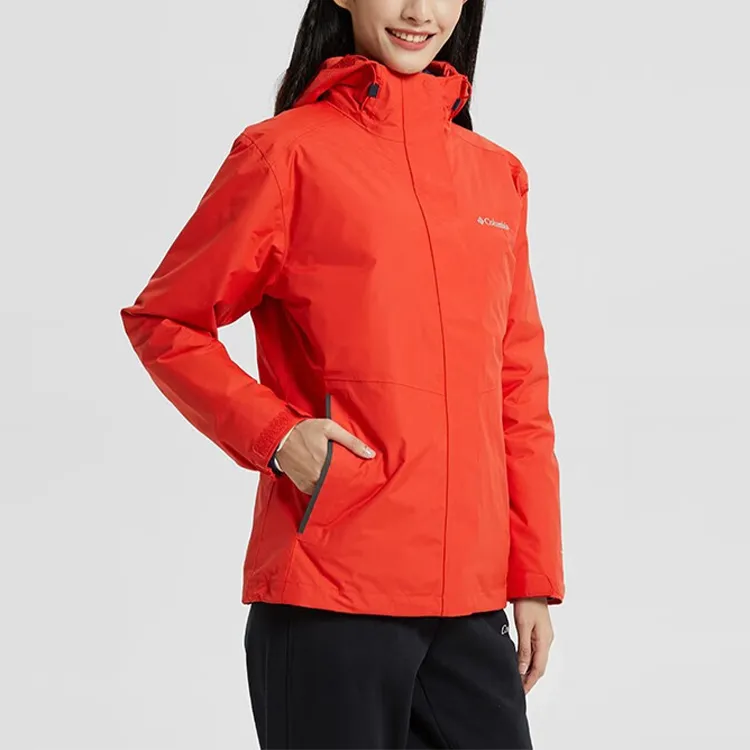 Columbia Waterproof, Windproof, Abrasion Resistant, Thermal Windbreaker Jacket Women's Red-2